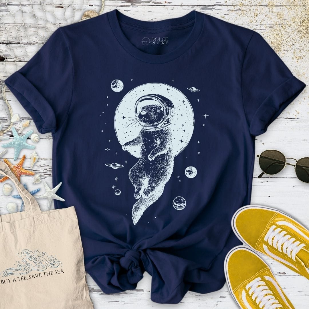 Otter Space T-Shirt - Ocean Graphic Tee - Gift for Ocean Lovers - Unisex