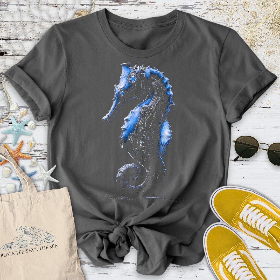 Steampunk Seahorse T-Shirt - Ocean Graphic Tee - Gift for Ocean Lovers - Unisex