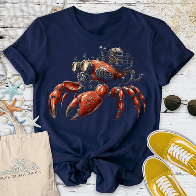 Steampunk Crab T-Shirt - Ocean Graphic Tee - Gift for Ocean Lovers - Unisex