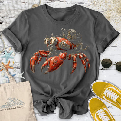Steampunk Crab T-Shirt - Ocean Graphic Tee - Gift for Ocean Lovers - Unisex