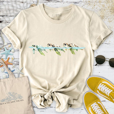 3 Turtles Watercolor T-Shirt - Ocean Graphic Tee - Gift for Ocean Lovers - Unisex