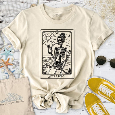 Tarot Beach T-Shirt - Ocean Graphic Tee - Gift for Ocean Lovers - Unisex