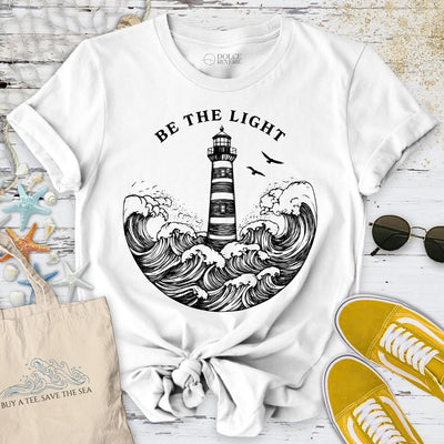 Be The Light, Lighthouse T-Shirt - Ocean Graphic Tee - Gift for Ocean Lovers - Unisex