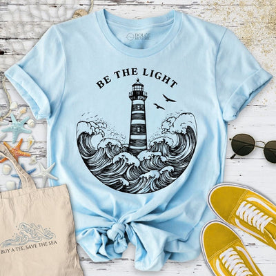 Be The Light, Lighthouse T-Shirt - Ocean Graphic Tee - Gift for Ocean Lovers - Unisex