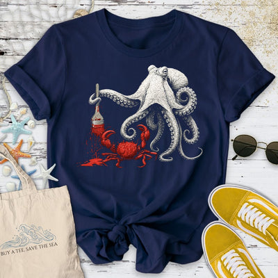 Off To Paint Stuff, Octopus T-Shirt - Ocean Graphic Tee - Gift for Ocean Lovers - Unisex