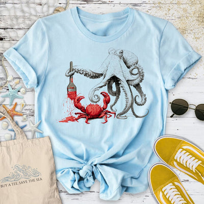 Off To Paint Stuff, Octopus T-Shirt - Ocean Graphic Tee - Gift for Ocean Lovers - Unisex