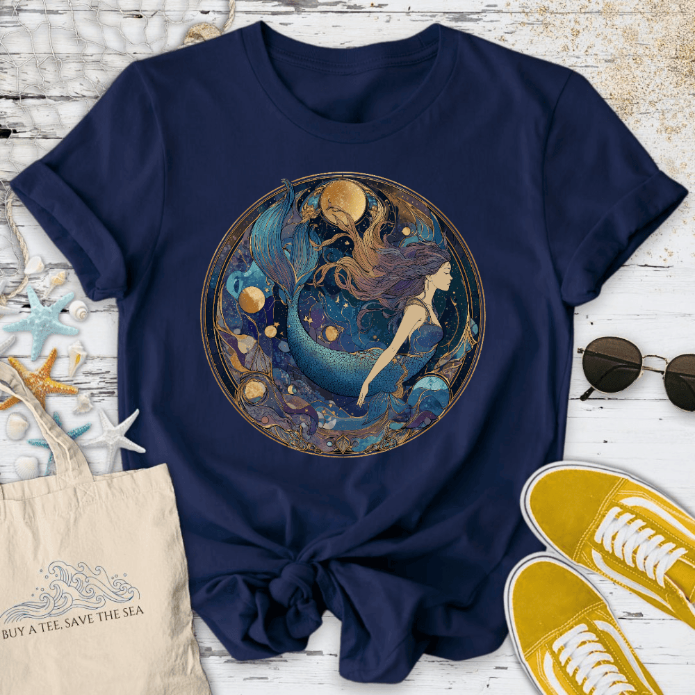 Cosmic Siren T-Shirt - Ocean Graphic Tee - Gift for Ocean Lovers - Unisex