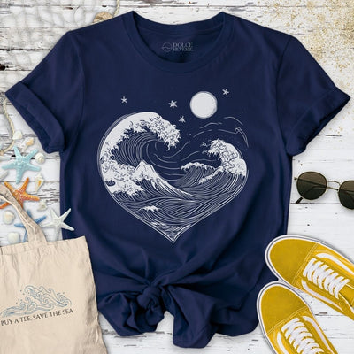 Ocean Love T-Shirt - Graphic Tee - Gift for Ocean Lovers - Unisex