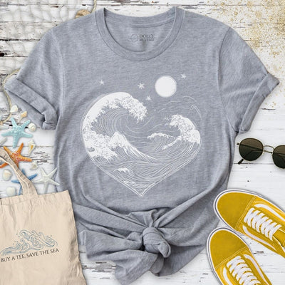 Ocean Love T-Shirt - Graphic Tee - Gift for Ocean Lovers - Unisex