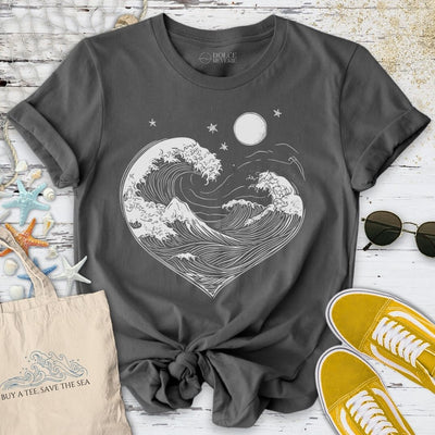 Ocean Love T-Shirt - Graphic Tee - Gift for Ocean Lovers - Unisex