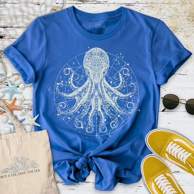 Celestial Octopus T-Shirt - Ocean Graphic Tee - Gift for Ocean Lovers - Unisex