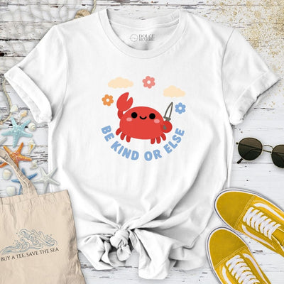 Be Kind Crab T-Shirt - Ocean Graphic Tee - Gift for Ocean Lovers - Unisex