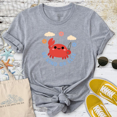 Be Kind Crab T-Shirt - Ocean Graphic Tee - Gift for Ocean Lovers - Unisex