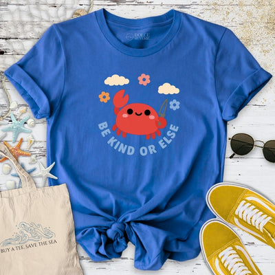 Be Kind Crab T-Shirt - Ocean Graphic Tee - Gift for Ocean Lovers - Unisex
