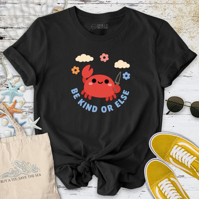 Be Kind Crab T-Shirt - Ocean Graphic Tee - Gift for Ocean Lovers - Unisex