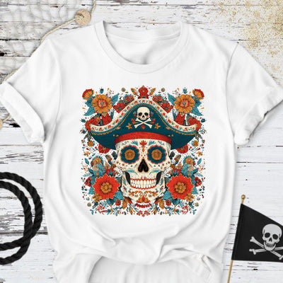 Mexican Pirate Skull T-Shirt - Ocean Graphic Tee - Gift for Ocean Lovers - Unisex