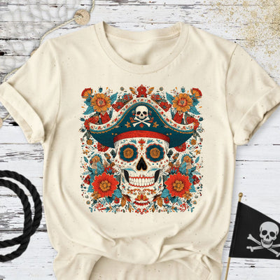 Mexican Pirate Skull T-Shirt - Ocean Graphic Tee - Gift for Ocean Lovers - Unisex