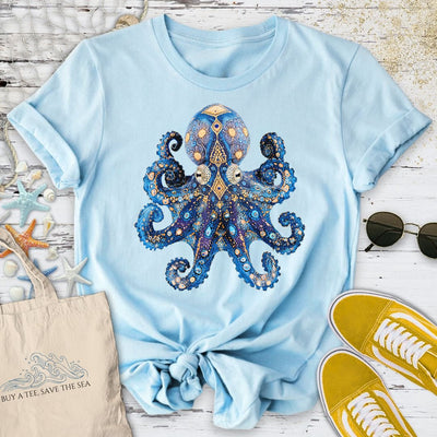 Blue-Ringed Octopus T-Shirt - Ocean Graphic Tee - Gift for Ocean Lovers - Unisex