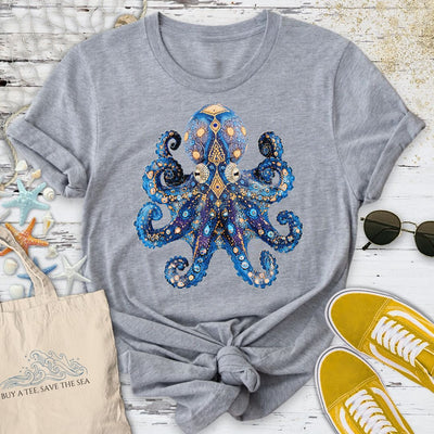 Blue-Ringed Octopus T-Shirt - Ocean Graphic Tee - Gift for Ocean Lovers - Unisex