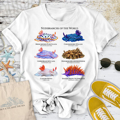 Nudibranchs T-Shirt - Ocean Graphic Tee - Gift for Ocean Lovers - Unisex