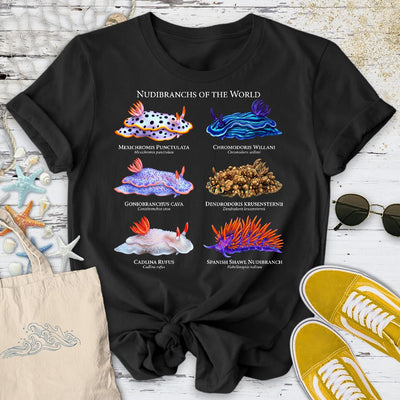 Nudibranchs T-Shirt - Ocean Graphic Tee - Gift for Ocean Lovers - Unisex
