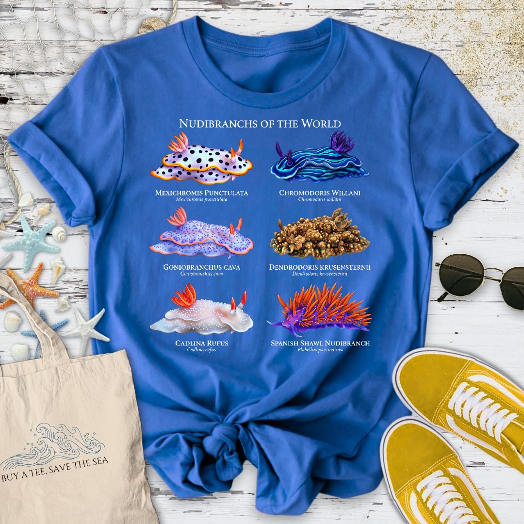 Nudibranchs T-Shirt - Ocean Graphic Tee - Gift for Ocean Lovers - Unisex