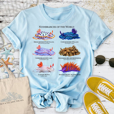 Nudibranchs T-Shirt - Ocean Graphic Tee - Gift for Ocean Lovers - Unisex