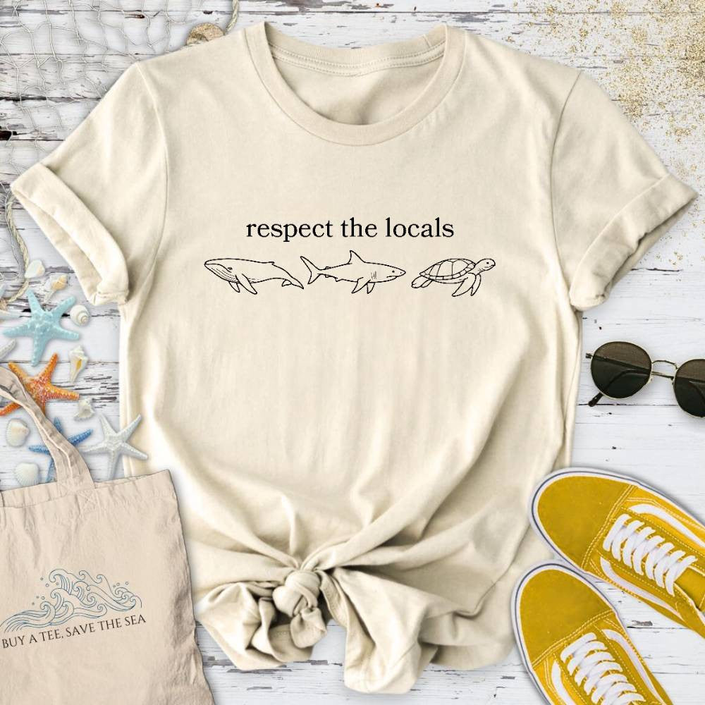 Locals T-Shirt - Ocean Graphic Tee - Gift for Ocean Lovers - Unisex