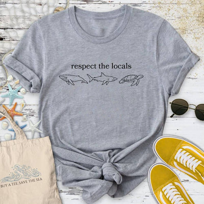 Locals T-Shirt - Ocean Graphic Tee - Gift for Ocean Lovers - Unisex