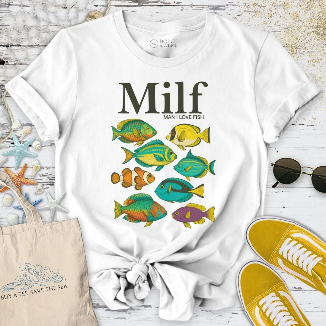Milf T-Shirt - Ocean Graphic Tee - Gift for Ocean Lovers - Unisex