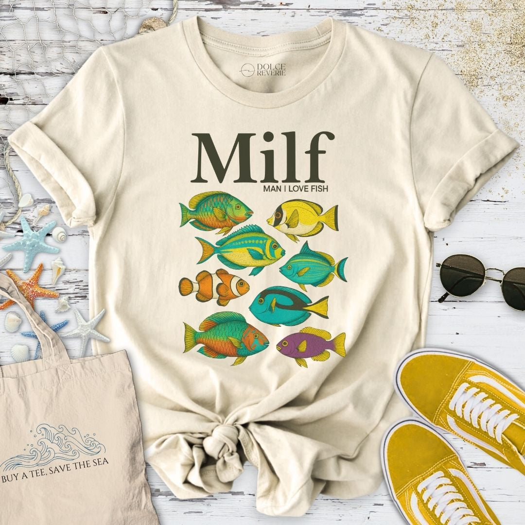 Milf T-Shirt - Ocean Graphic Tee - Gift for Ocean Lovers - Unisex