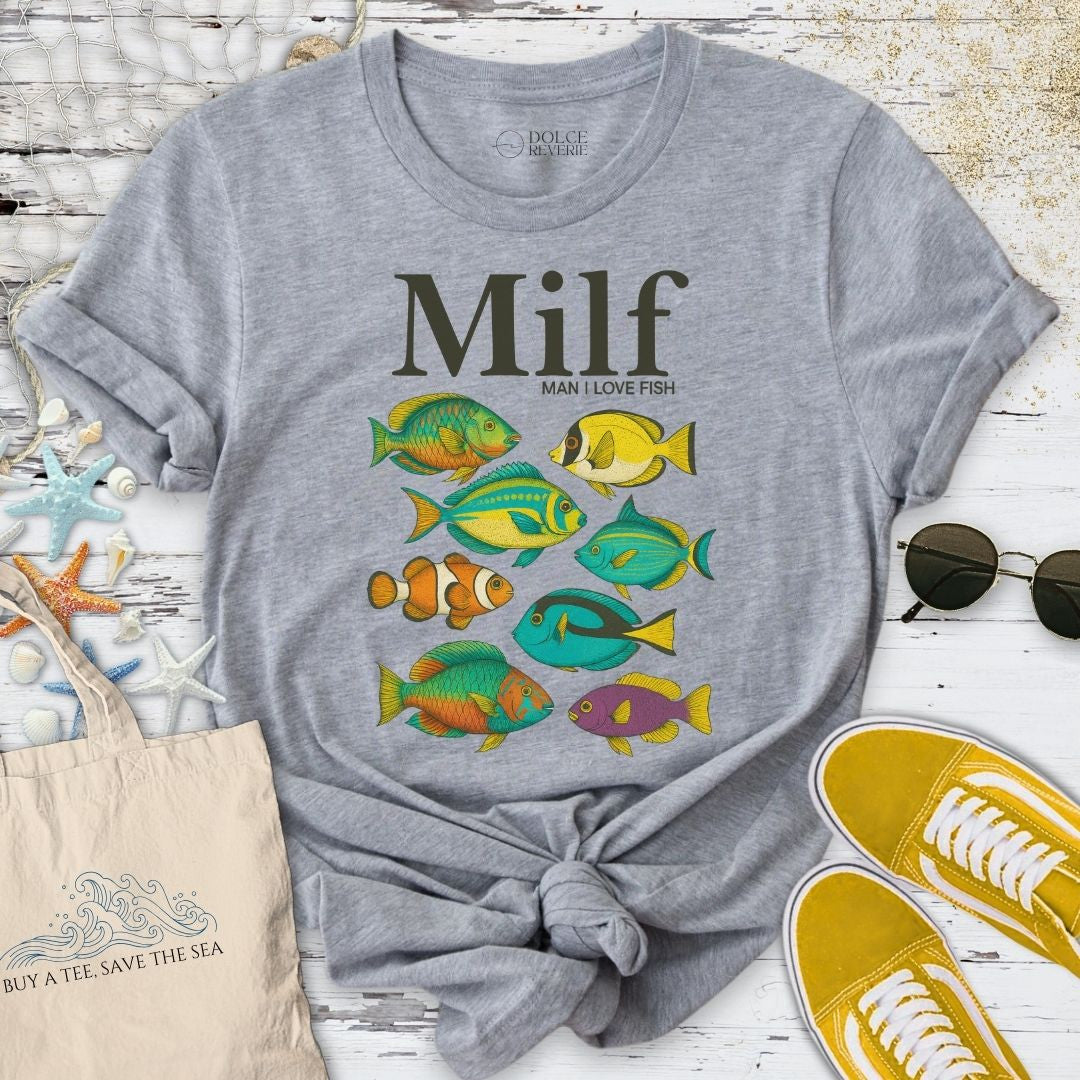 Milf T-Shirt - Ocean Graphic Tee - Gift for Ocean Lovers - Unisex