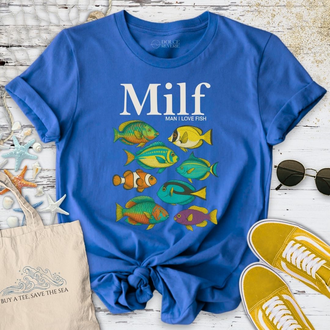 Milf T-Shirt - Ocean Graphic Tee - Gift for Ocean Lovers - Unisex