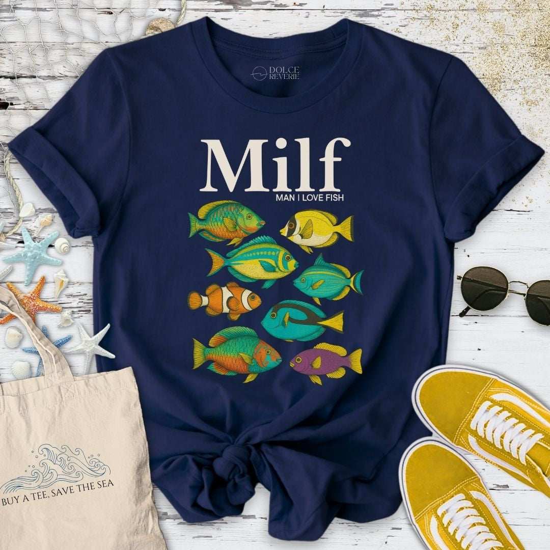 Milf T-Shirt - Ocean Graphic Tee - Gift for Ocean Lovers - Unisex