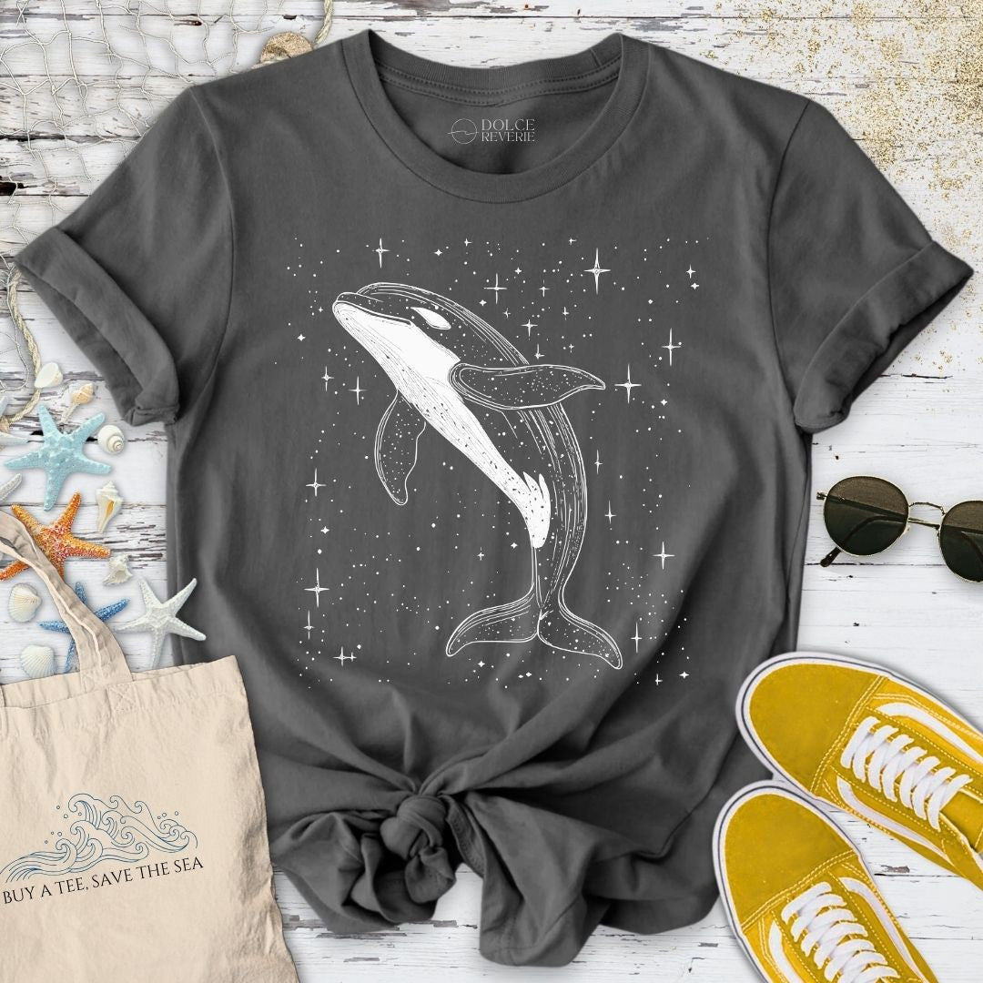 Cosmic Orca T-Shirt - Ocean Graphic Tee - Gift for Ocean Lovers - Unisex