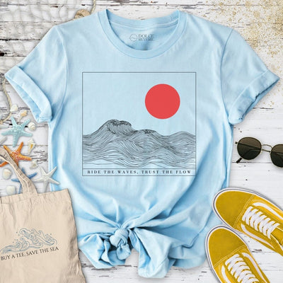 Trust the Flow T-Shirt - Ocean Graphic Tee - Gift for Ocean Lovers - Unisex