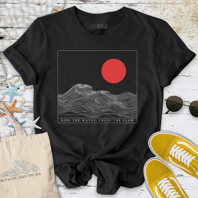 Trust the Flow T-Shirt - Ocean Graphic Tee - Gift for Ocean Lovers - Unisex