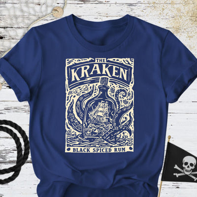 Kraken Rum T-Shirt - Ocean Graphic Tee - Gift for Ocean Lovers - Unisex