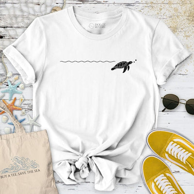 Turtle Trail T-Shirt - Ocean Graphic Tee - Gift for Ocean Lovers - Unisex