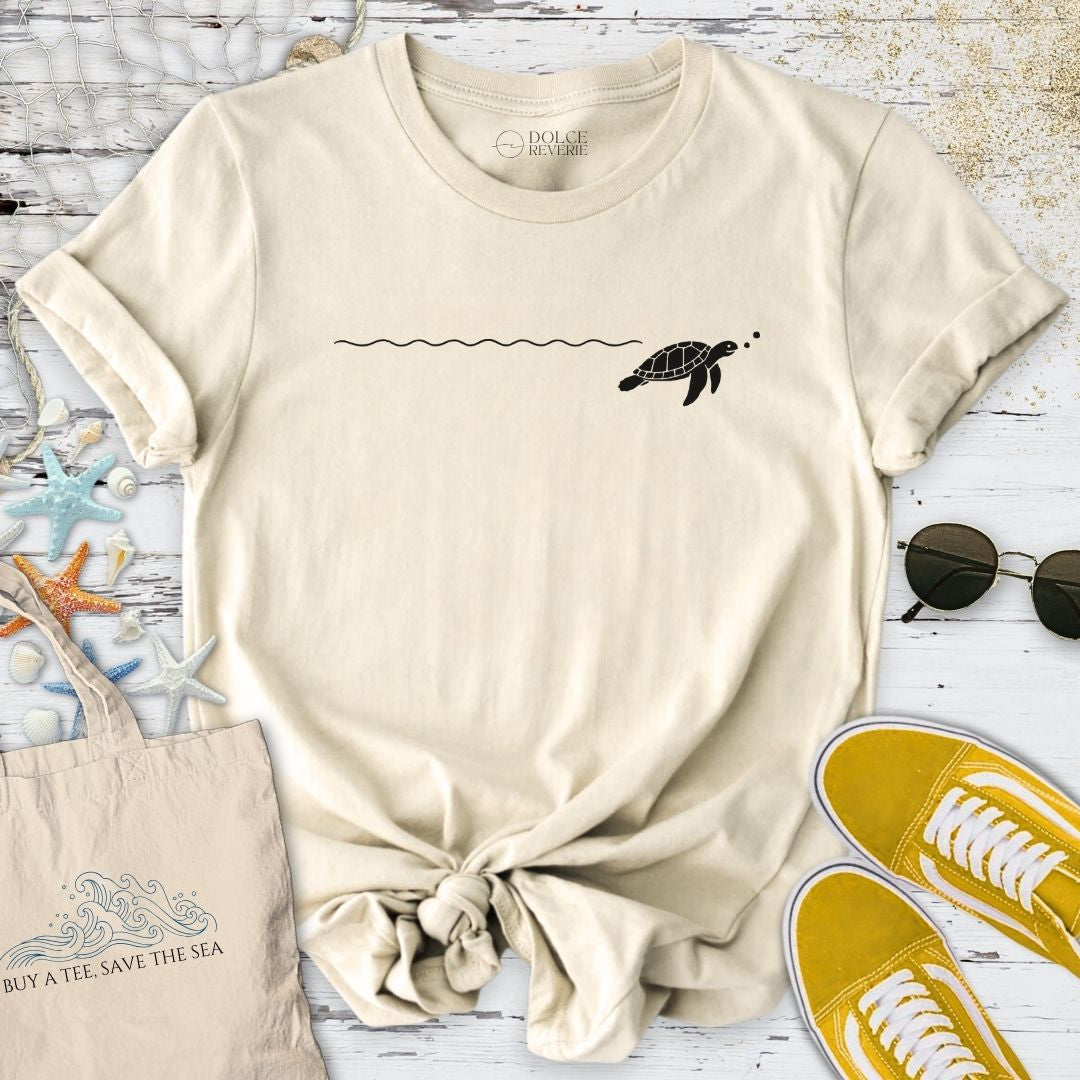 Turtle Trail T-Shirt - Ocean Graphic Tee - Gift for Ocean Lovers - Unisex