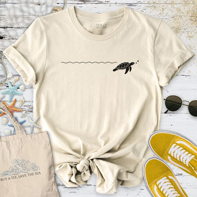 Turtle Trail T-Shirt - Ocean Graphic Tee - Gift for Ocean Lovers - Unisex