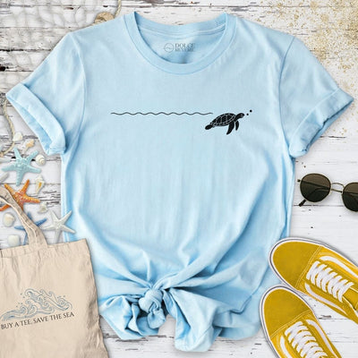 Turtle Trail T-Shirt - Ocean Graphic Tee - Gift for Ocean Lovers - Unisex