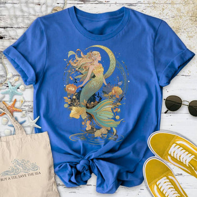 Whimsical Mermaid T-Shirt - Ocean Graphic Tee - Gift for Ocean Lovers - Unisex