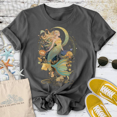 Whimsical Mermaid T-Shirt - Ocean Graphic Tee - Gift for Ocean Lovers - Unisex