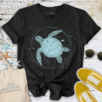 Cosmic Turtle T-Shirt - Ocean Graphic Tee - Gift for Ocean Lovers - Unisex