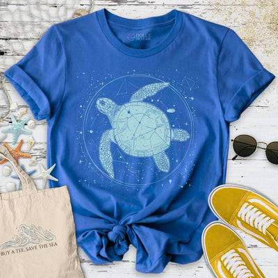 Cosmic Turtle T-Shirt - Ocean Graphic Tee - Gift for Ocean Lovers - Unisex