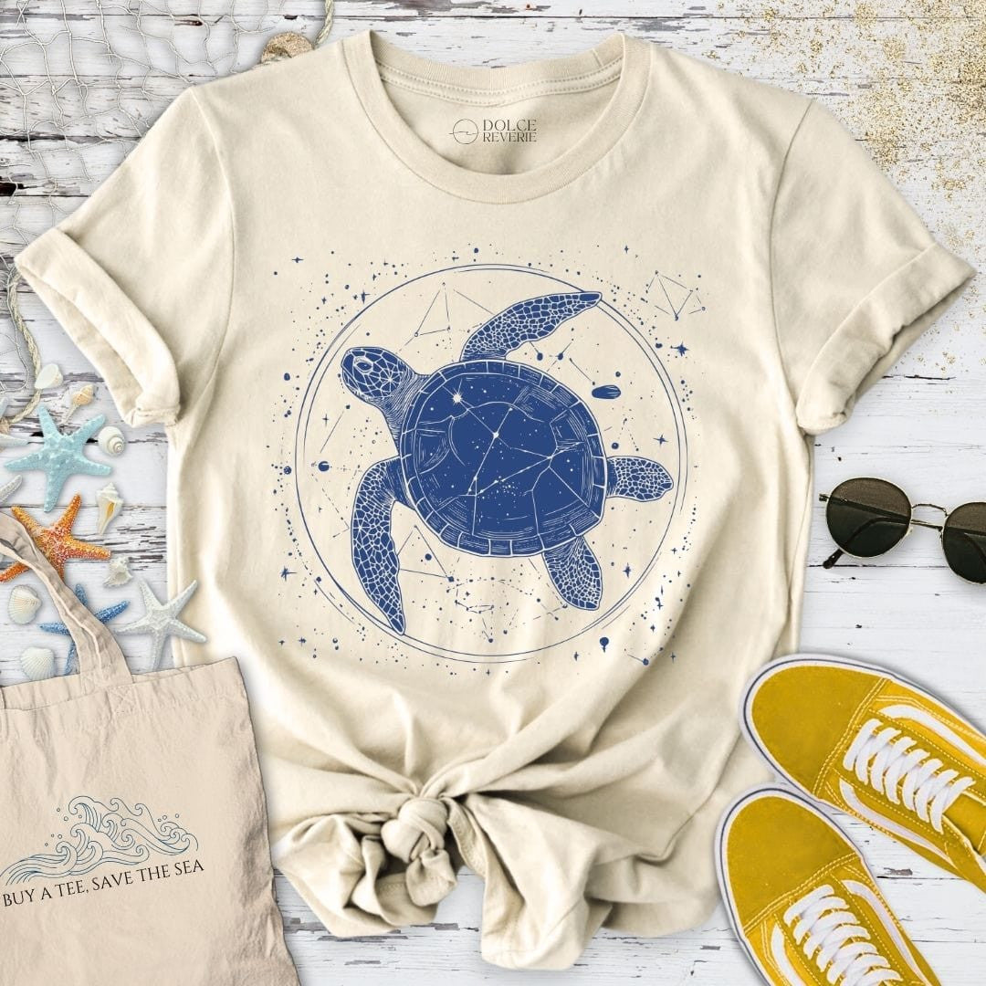Cosmic Turtle T-Shirt - Ocean Graphic Tee - Gift for Ocean Lovers - Unisex