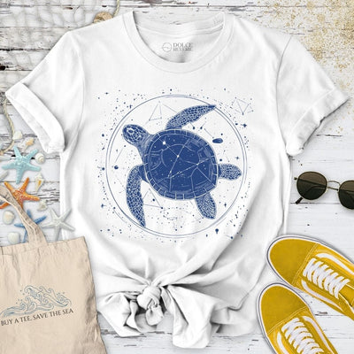 Cosmic Turtle T-Shirt - Ocean Graphic Tee - Gift for Ocean Lovers - Unisex