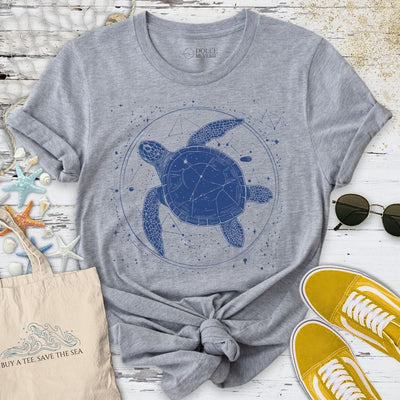 Cosmic Turtle T-Shirt - Ocean Graphic Tee - Gift for Ocean Lovers - Unisex