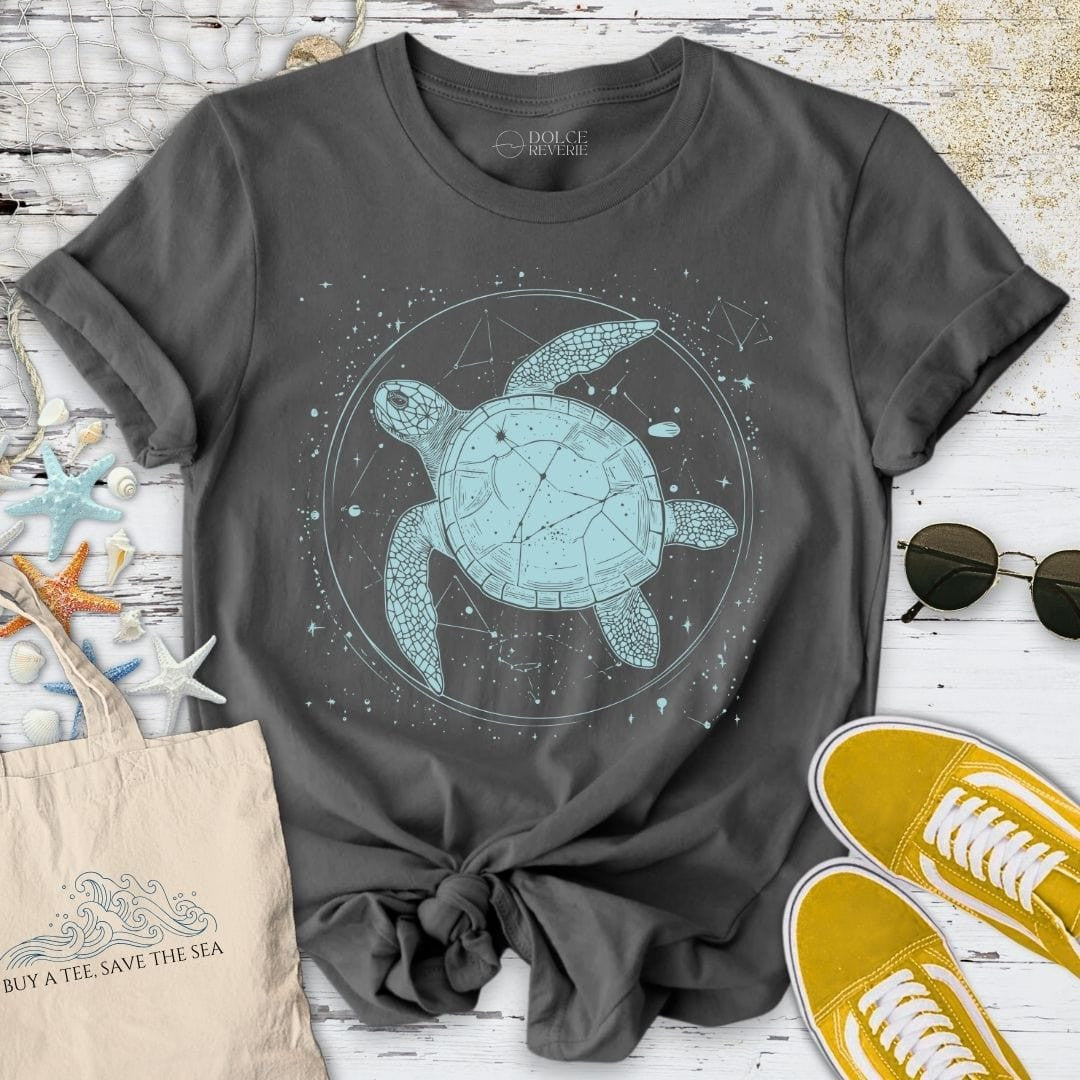 Cosmic Turtle T-Shirt - Ocean Graphic Tee - Gift for Ocean Lovers - Unisex